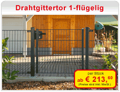 Drahtgittertor 1-flügelig