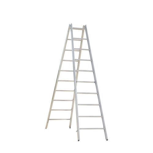 Hliníkový stojací rebrík Mod. 000 - Počet priečok: 2 x 10, Dĺžka ca. m: 2,90