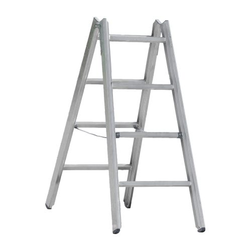 Hliníkový stojací rebrík Mod. 000 - Počet priečok: 2 x 4, Dĺžka ca. m: 1,22