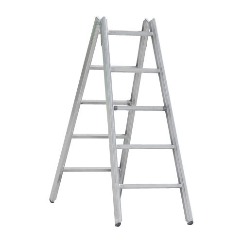 Hliníkový stojací rebrík Mod. 000 - Počet priečok: 2 x 5, Dĺžka ca. m: 1,50