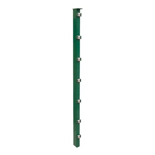 plotový stĺpik model P - pozinkované a. vrstva: Zelený, pre výšku plotu v cm: 63,  dĺžka v cm: 110, upevňov acie body: 4