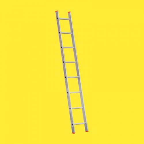 Hliníkový, príložný rebrík 2. možnosť - počet priečok:8, dĺžka ca. (m):2,28