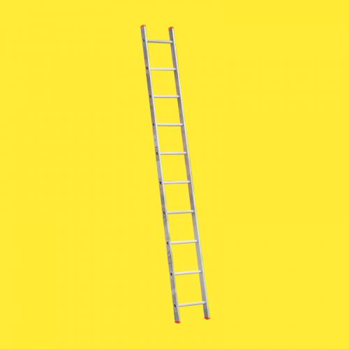 Hliníkový, príložný rebrík 2. možnosť - počet priečok:10, dĺžka ca. (m):2,84