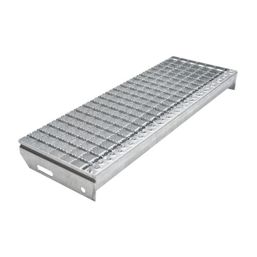Schody z mriežkového roštu protišmykové, 30x30 mm - Dĺžka mm: 700, Šírka mm: 240, Odstup dier mm: 120, Hmotnosť kg/ks: 4,5