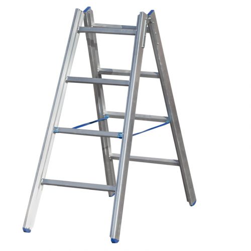 Hliníkový stojací rebrík Mod. 000 - Počet priečok: 2 x 4, Dĺžka ca. m: 1,22