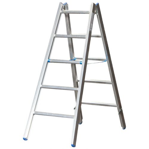 Hliníkový stojací rebrík pre maliarov Mod. M - počet priečok: 2 x 5, dĺžka v m: 1,75, hmotnosť v kg: 7.6