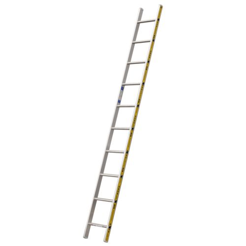 Euro-Light Oporný rebrík Mod. 201 - Počet priečok: 10, Dĺžka ca. m: 2,84, Hmotnosť kg: 4,30