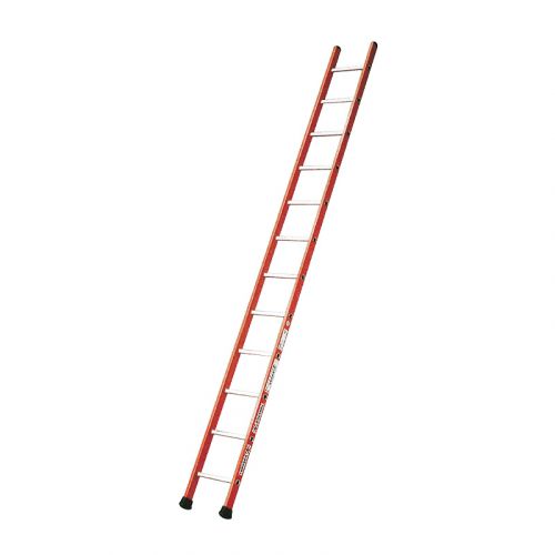 Sklolaminátový oporný rebrík Mod. 4310 - Počet priečok: 1 x 10,  Dĺžka cm: 297,  Hmotnosť ca. kg: 8,3