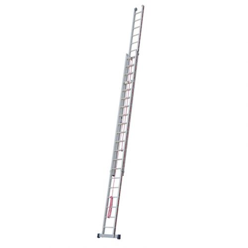 Euro-Profi Výsuvný rebrík s lanom 2-dielny Mod. S312 - Počet priečok: 2 x 20, Dĺžka min. ca. m: 5,80, Dĺžka max. ca. m: 10,25, max. pracovná výška: 11,25