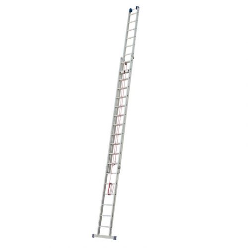 Goldpunkt Výsuvný rebrík s lanom 2-dielny Mod. 700 - Počet priečok: 2 x 18, Dĺžka min. ca. m: 5,24, Dĺžka max. ca. m: 9,16, max. pracovná výška: 9,84