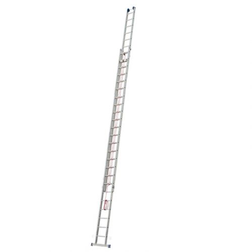 Goldpunkt Výsuvný rebrík s lanom 2-dielny Mod. 700 - Počet priečok: 2 x 14, Dĺžka min. ca. m: 6,92, Dĺžka max. ca. m: 12,52, max. pracovná výška: 13,09