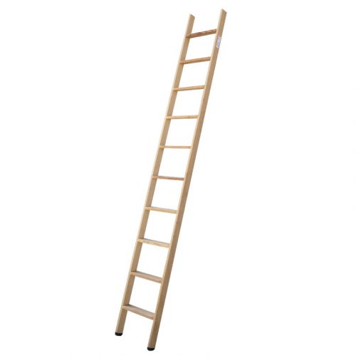 schodikový príložný rebrík z dreva - počet schodíkov: 10, dĺžka ca. m: 2,51