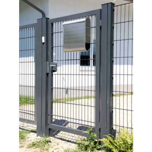 Rúrová krídlova brána Vario 1 krídlová - Meno: Brána antracitový, výška v cm: 143, šírka v cm: 166, prechodná šírka: 150
