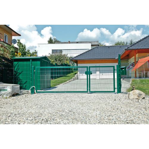 Rúrová krídlova brána Vario 2 krídlová - oznacenie:zelená alebo antracit, výka v cm: 123, celková írka v cm: 520, priechod v cm: 500