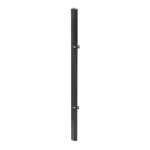 plotový stĺpik model U - pozinkované a. vrstva: antracitový, pre výšku plotu v cm: 143,  dĺžka v cm: 200, upevňov acie body: 3