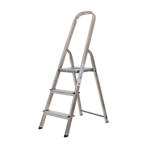 Rebrík pre domácnosť s podperným madlom Mod. KH - Počet priečok: 3,  Výška platformy: 0,56,  Rozmer profilov: 40 x 20