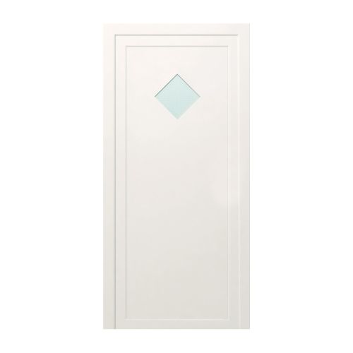 Plastové dvere / Vchodové dvere mod. STANDARD 2 - 1000 x 2100 mm (šírka x výška), Doraz: vo vnútri vpravo - DIN pravé 