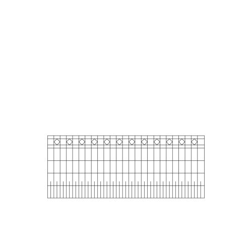 políčko na plot MADRID 3 - dĺžka políčka 246,4 cm - Farbe: anthrazit,  Höhe: 101 cm,   Breite: 246,4 cm