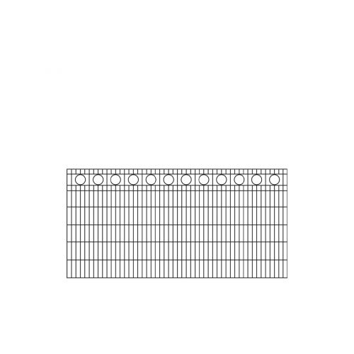 Okrasné ploty Rom  - dĺžka elementu 251 cm - pozinkované a. vrstva: antracitová vrstva, výška cm: 123, dĺžka v cm: 251


