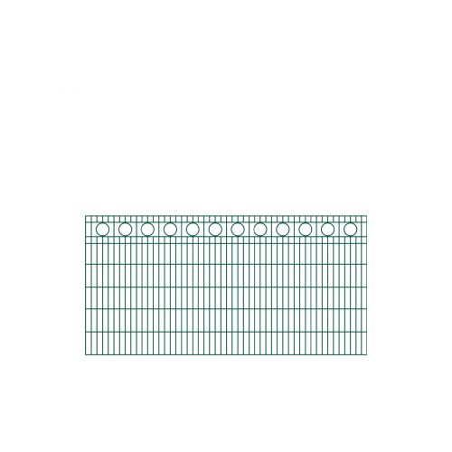 Okrasné ploty Rom  - dĺžka elementu 251 cm - pozinkované a. vrstva: zelená vrstva, výška cm: 123, dĺžka v cm: 251
