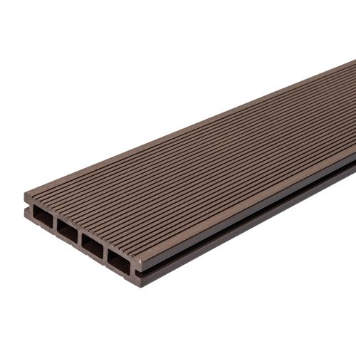 Terasové dosky WPC - Dĺžka: 2900 mm, Prierez: 140 x 25 mm, Farba: Tmavo hnedá