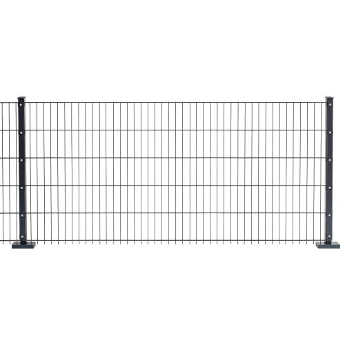 Plotové panely David 6/5/6 mm, dĺžka elementu 251 cm - pozinkované a. vrstva: antracitová vrstva, výška cm: 63, dĺžka cm: 251, hmotnosť ca. kg: 9