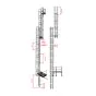 Rebríkové diely pozinkované alebo z ušlachtilej ocele - Počet priečok: 10,  dĺžka cm: 280,  Prevedenie: diely