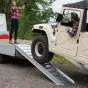 Hliníkové nakladacie rampy - max. nosnosť kg/pár pri rozchode 100 cm: 3030, max. nosnosť kg/pár pri rozchode 150 cm: 3310, max. nosnosť kg/pár pri rozchode 200 cm: 3640, celková dĺžka cm: 450, šírka v cm vonkaj.: 41