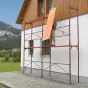 Fasádne lešenia - Design: lakované, m²: 120, Dĺžka m: 20, Pracovná výška m: 6
