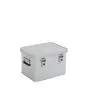 Hliníkový prepravný box Prevedenie domáci remeselník Mod. BJ - Vonkajšie rozmery Dĺžka x šírka x Výška (mm):430x330x275, Vnútorné rozmery  Dĺžka x šírka x Výška (mm): 400x300x245, Objem l: 29