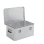 Hliníkový prepravný box Prevedenie domáci remeselník Mod. BJ - Vonkajšie rozmery Dĺžka x šírka x Výška (mm):580x380x275, Vnútorné rozmery  Dĺžka x šírka x Výška (mm): 550x350x245, Objem l: 47