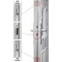 Plastové dvere / Vchodové dvere  Mod. Classic 2 - 1000 x 2100 mm (šírka x výška), Doraz: vo vnútri vpravo - DIN pravé