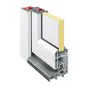 Plastové dvere / Vchodové dvere mod. STANDARD 2 - 1000 x 2100 mm (šírka x výška), Doraz: vo vnútri ľavý - DIN ľavý 