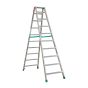 Hliníkový stojací rebrík so širokým nášlapom Light Star - počet schodíkov: 10