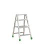 Hliníkový stojací rebrík so širokým nášlapom Light Star - počet schodíkov: 4