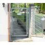 Rúrová krídlova brána Vario 1 krídlová - Meno: Brána pozinkovaná, výška v cm: 183, šírka v cm: 270, prechodná šírka: 250
