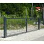 Rohrrahmenflügeltor 2-flügelig - Ausführung: anthrazit beschichtet, Höhe: 83 cm, Durchgangslichte: 200 cm