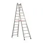 Euro-Profi Hliníkový stojací rebrík Mod. S305 - Počet priečok: 2 x 12,  Dĺžka ca. m: 3,50