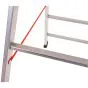 Euro-Profi Hliníkový stojací rebrík Mod. S305 - Počet priečok: 2 x 14,  Dĺžka ca. m: 4,10
