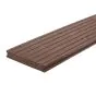 Terasové dosky z recyklovaného materiálu - Dĺžka: 3000 mm, Prierez: 195 x 28 mm, Farba: Hnedá