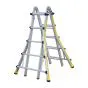 Euro-Light Teleskopický rebrík Mod. TS - Počet priečok: 4 x 5,  Oporný rebrík ca. m, od do: 2,96 - 5,25,  Stojací rebrík m,od do: 1,42- 2,50,  Hmotnosť ca. kg: 15,4