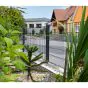 Plotové panely David 6/5/6 mm, dĺžka elementu 251 cm - pozinkované a. vrstva: antracitová vrstva, výška cm: 243, dĺžka cm: 251, hmotnosť ca. kg: 31,50