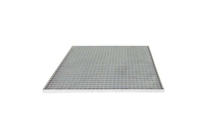 odesta z mriežkového roštu, protišmyková pozinkovaná ohňom 30x30 mm - Dĺžka mm: 1000, Šírka mm: 1000, Nosné prúty mm: 30/2, Hmotnosť kg/ks: 32