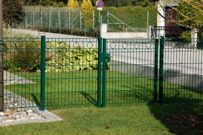 Okrasná plotová brána Rom - pozinkované a. vrstva: antracitová vrstva, výška cm: 123, Šírka v cm: 81 oder 104