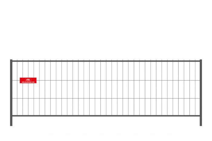 Mobilný plot / stavebný plot - šírka: 3,45 m / výška: 1,20 m