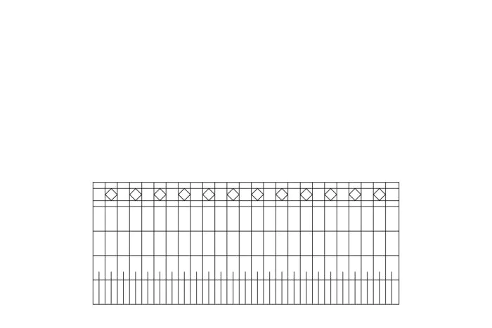 políčko na plot MADRID 3 - dĺžka políčka 246,4 cm - Farbe: anthrazit,  Höhe: 101 cm,   Breite: 246,4 cm