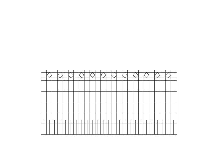 políčko na plot MADRID 3 - dĺžka políčka 246,4 cm - Farbe: anthrazit,  Höhe: 121 cm,   Breite: 246,4 cm