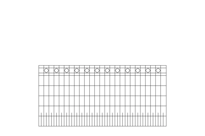 políčko na plot MADRID 3 - dĺžka políčka 246,4 cm - Farbe: anthrazit,  Höhe: 121 cm,   Breite: 246,4 cm