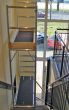 hliníkové, schodiskové lešenie - Popis: schodiskové lešenie, výška práce 6 m 