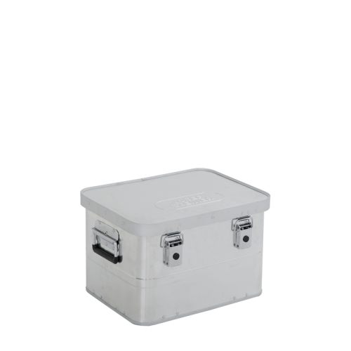 Hliníkový prepravný box Prevedenie domáci remeselník Mod. BJ - Vonkajšie rozmery Dĺžka x šírka x Výška (mm):430x330x275, Vnútorné rozmery Dĺžka x šírka x Výška (mm): 400x300x245, Objem l: 29